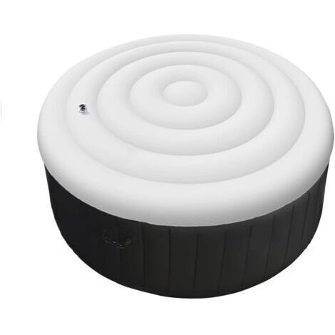 Couvercle Gonflable Rond pour Spa,Couvercle de Spa Gonflable, Couverture de Bain Gonflable Thermiquement Isolée(Blanc)