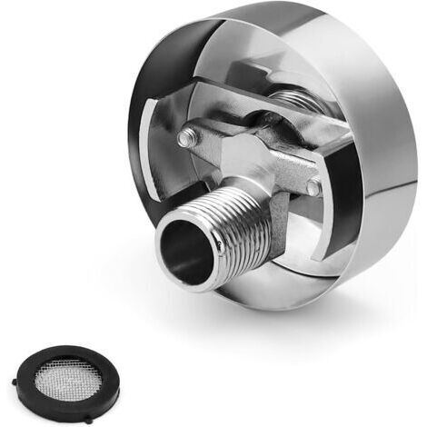 Robinet de Coin à Vis Excentrique, Adaptateur D'angle de Douche, avec Vis Excentrique, Rotule Pivotante en Laiton, pour Connecter des Pommes de Douche et Des Conduites D'eau (1/5)