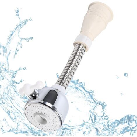 Rallonge Robinet Cuisine, Economiseur D'eau pour Robinet, Aérateur de Robinet, Robinet d'eau Pivotante à 360° pour Accessoires de Salle de Bain et de Cuisine (1/5)