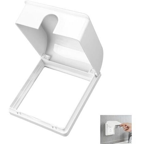 Waterproof Plug Cover, Bathroom Socket Enclosure, for Electrical Sockets Water Protection, Compatible with EU Standard Single Sockets, Moisture and Dust, for Outdoor Kitchen (1/5)