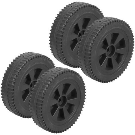 Lot De 4 Roulettes De Rechange Pour Chariot De Barbecue À Gaz En Pehd Noir (1/5)