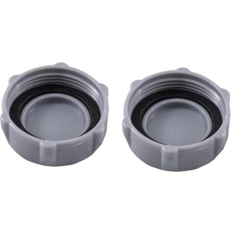 Bouchon de valve de vidange de P6H1158 Robuste Accessoires de Piscine Compatible avec le Système de Valve de Vidange P01006 (Gris, Lot de 2) (1/5)