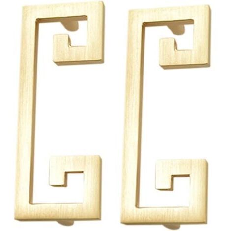 Poignées D'armoire Rétro Créatives 2 Pcs En Métal Robuste Style Vintage Boutons De Porte Pour Placards La Cuisine Et Garde-robe Accessoires Déco Maison (1/5)