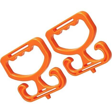 Lot de 2 supports de sac de courses - Construction robuste pour le transfert de courses - Poignées de support de sac d'épicerie (1/5)
