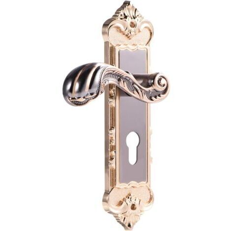 Interior Door Handle Aluminium Alloy Door Fittings Antique Perfect Bedroom Door Hardware Entrance Door Handle With Lock (1/5)