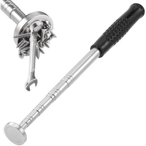 Aimant Telescopique, Résistance Bâton magnétique télescopique Capacité de Charge de 35LB, Outil de Ramassage Magnétique 23-104cm, Durable Aimant Mecanique Auto, Outils de Mécanicien pour Hommes