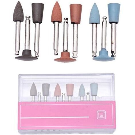 Lot de 9 têtes de polissage en résine pour ponçage du bois et du métal avec contre-angle pour kit à basse vitesse conçu pour une utilisation d'outils électriques