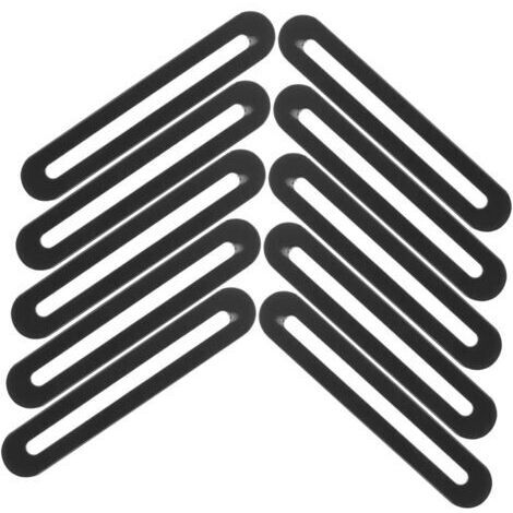 10 pièces Équerres Plates Ajustables Acier Inoxydable Renforcées pour Fixation et Réparation de Meubles Supports Angle Robustes et Résistants Déformation Adaptés Aux Jointures (1/5)