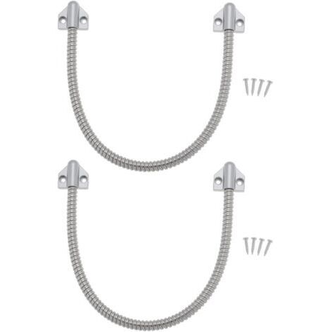 Lot de 2 conduits flexibles de porte en acier inoxydable de 408 mm pour système de contrôle d'accès, câble vidéo