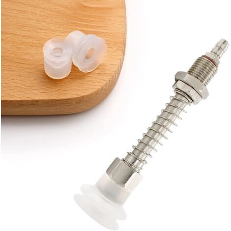 Ventouses à Support TS-M10-L80 - Lot de 3 (HSP-25-2, HSP-20-2, HSP-15-2) - Ventouses en Plastique Blanc/Transparent pour Manipulateurs - Fixation Robuste sans Perçage (1/5)