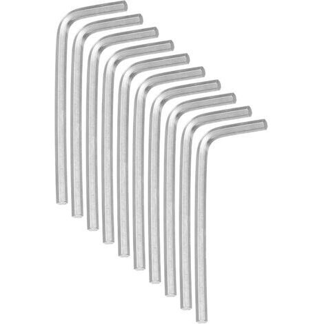 10pcs Hex Allen Wrench 2.5mm Stainless Steel L-Shaped Metric Hex Wrenches Repair Tool for Home, DIY, Bike and Motorcycle Repair (1/5)