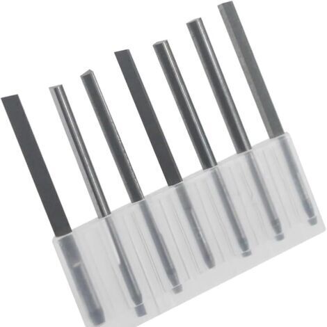 Outils de Graveur Sculpteur Couteau de Graveur 7 Pcs en Acier de Gravure de Gravure Bits pour Impact Pneumatique (1/5)
