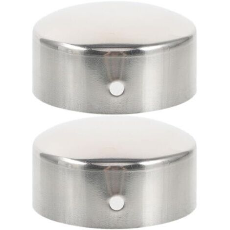 2 Pièces Embout De Main Courante En Acier Inoxydable - Capuchon Rond De 40mm Pour Rampe D'Escalier - Idéal Pour Main Courante En Bois Et Métal