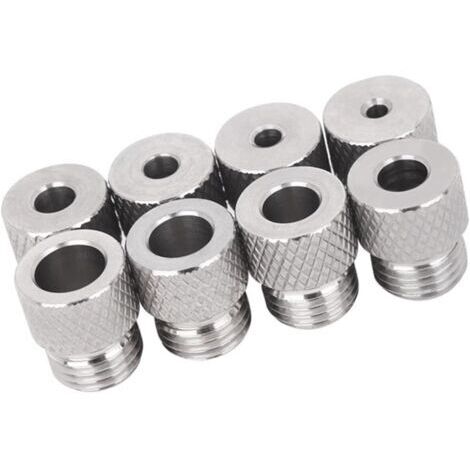 Jeu De Bagues Perçage En Acier Inoxydable 8 Pièces Avec Diamètres Intérieurs 3 À 10mm Filetage M14x1 5 Pour Un Précis Guide Fileté À Prise Sécurisée (1/5)