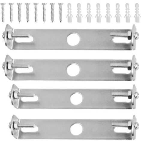 4 Pièces Support de Fixation Plafonnier 105mm/110mm Luminaires Support de Plaque de Plafond Plaques de Lampe de Plafond pour Plafonnier de Bureau à Domicile (1/5)