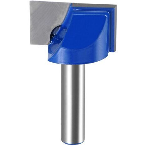 28mm Dia 8mm Shank Bottom Cleaning Milling Cutter, 2 Blades Uncoated Carbide Knife For Woodworking (1/5)