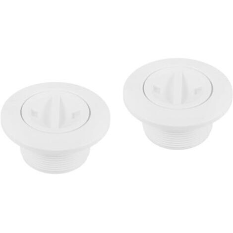 2pièces Couvercle De Drain Piscine Aspiration Accessoire De Nettoyage pour Bassin Améliore Filtration Et Sécurité Nageurs Installation Facile (1/5)