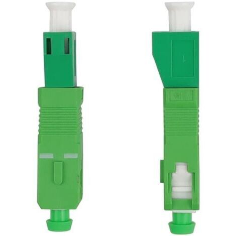 Connecteur Rapide Fibre Optique, 2 Pièces SC/APC Femelle Vers LC/APC Mâle, Vert Coupleur pour Fibres Optiques, Noyau en Céramique, pour Câbles Optiques et Panneaux de Brassage (1/5)
