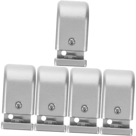 5pièces Guide De Porte Coulissante Pour Douche Accessoire De De Porte Positionneur Automatique Ajustable Pour Glissantes Et Poussées (1/5)