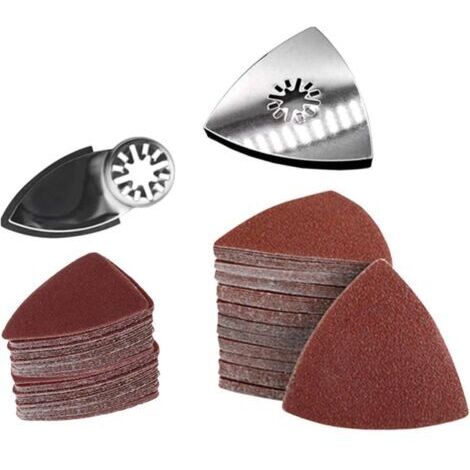 Lot de 102 outils oscillants en papier de verre, lames de scie oscillante, kit de ponçage pratique, outil multifonction multifonction (types : B) (1/5)