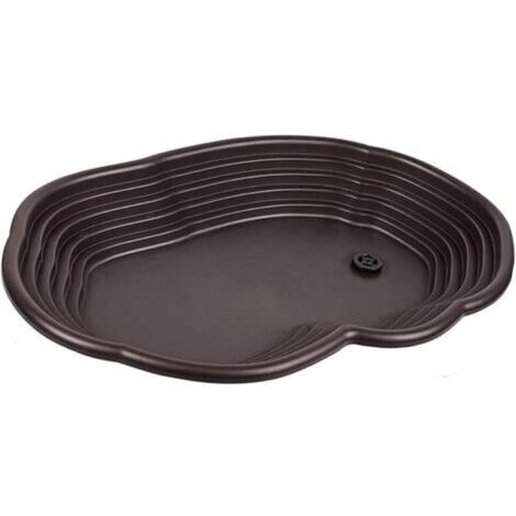 Plat d'eau Tortue avec Rampe et Plate-Forme, Bol d'alimentation pour Reptiles, Facile à changer l'eau, Intégrée l'aménagement paysager