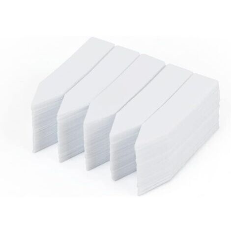 200 pièces 5 x 1 cm petites étiquettes blanches de plantes, marqueurs de jardin en plastique (1/5)