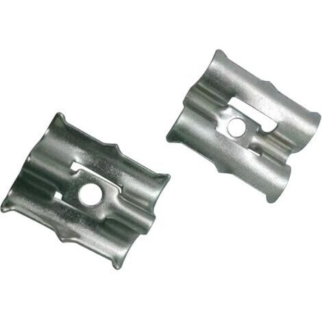 Clips de sol en acier inoxydable antirouille pour terrasse - Connecteurs lisses pour sols composites - Utilisation extérieure épaisse - Connecteurs de sol compatibles avec rainures (1/4)