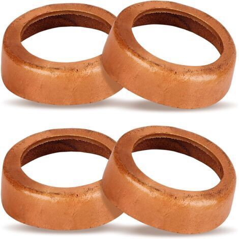 Lot de 4 manchons de piston pour pompe à bras - Pompe de jardin - Type 75 - Manchon en cuir - Pompe à main - Pièce de rechange - Joint en cuir de type 75
