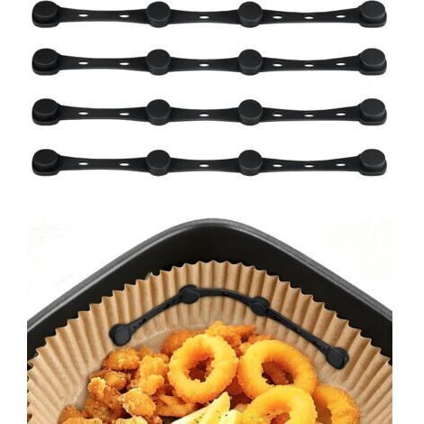 Airfryer Silicone Greaseproof Paper Magnets for Food Cover Baking Paper for Ninja, Philips, Cosori 4 Pack (1/5)