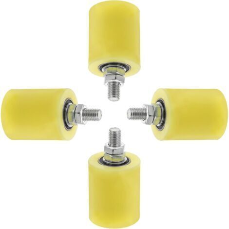 4 pièces Lot Roues Nylon pour Portail Coulissant Galets Guidage Robustes pour Portes Électriques et Rails Roulettes Durables Antirouille pour Portes Terrasse et Garage (1/5)