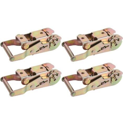 4 Pcs Carbon Steel Ratchet Tensioner 1500kg Pull Force For Securing Loads on Cars, Trucks and Trailers (1/5)