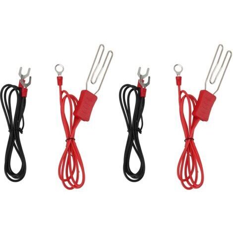 Lot de 2 Connecteurs de Ruban électrique pour Clôture de Ferme D'élevage, Kit de Connecteurs à Crochet en Acier Inoxydable, Accessoire de Borne M8, Connecte et Fixe la Clôture de (1/5)