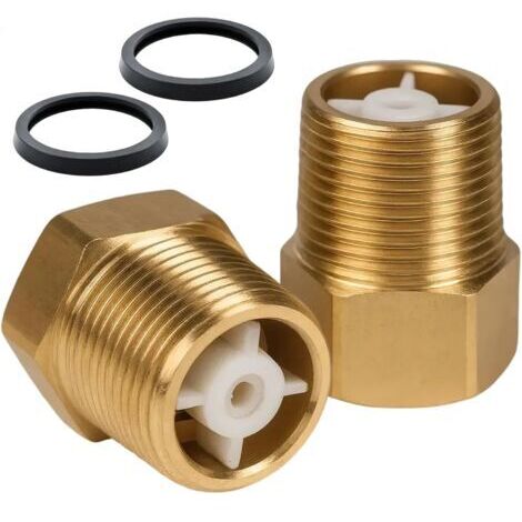 2 Pièces Clapet Anti-Retour en Laiton 3/4 Pouce, Clapet anti-retour des eaux usées, Cla pet Anti-Reto ur à Filetage Interne et Externe, Robuste et Résistant pour conduite d'eau, jardin, chauffe-eau