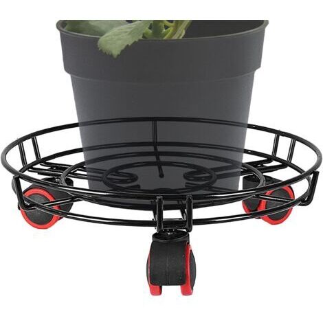 Plateaux Roulants De,Porte-Jardinière Résistant - Déplaceur à Roues pour Jardin Maison Patio Extérieur Intérieur Cour Pot de Fleurs Allée Pelouse (1/5)