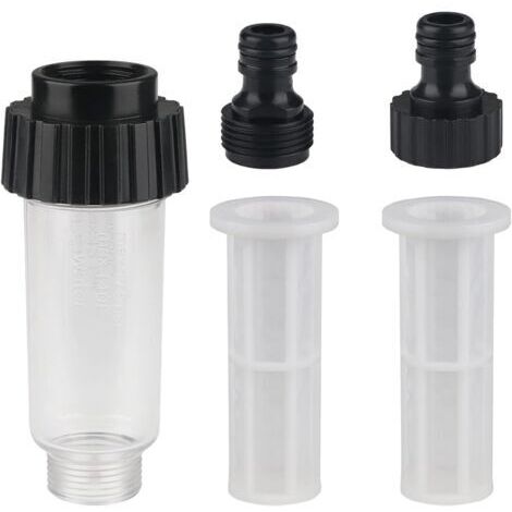Filtre à eau Filtre pour Nettoyeur Pompe de Jardin Filtre Tuyau Arrosage avec Raccord d'eau 3/4",1 connecteurs,2 filet de filtre pour Nettoyeur Haute Pression Pompe de Jardin (1/5)