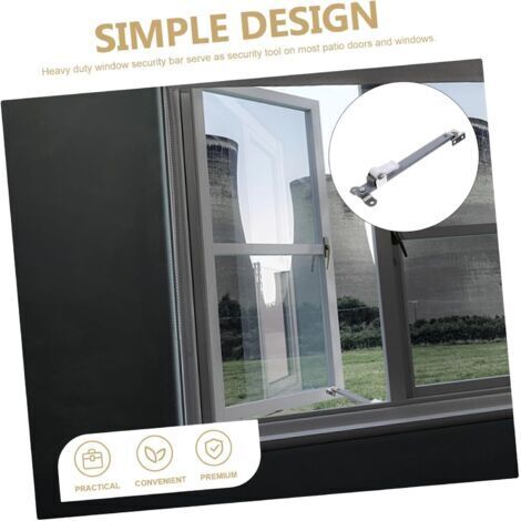Sliding Window Security Bar Anti-Theft Bracket Wind Stop for Windows ...