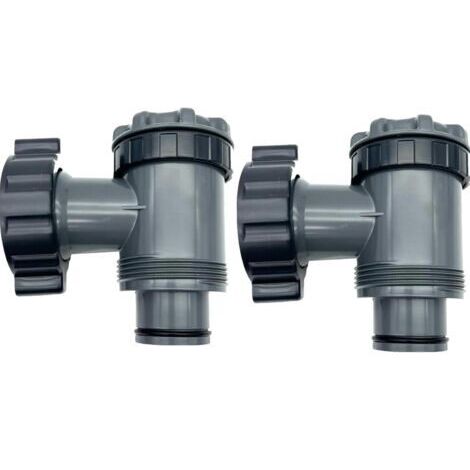 Accessoires de piscine - Valve à piston de rechange - Robinet d'arrêt de piscine - Valve à piston - Pompe de filtration pour piscine - Raccord de valve de piston pour Hnemix INT-EX Bes-tw-ay Coleman - (1/5)