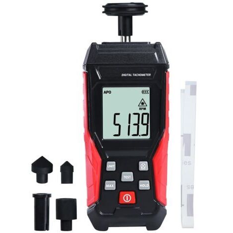 Tachometer 2 in 1 Photosensor Laser Contactless 399999RPM and Contact Meter 319999RPM Gauge Tester RPM Professional Car Engine Tool Portable