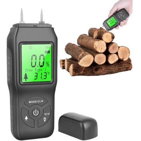 Moisture Meter for Heating, LCD Screen Heating Moisture Tester - Moisture Detector for Materials Wood Construction Heating Walls Wood Floor (1/5)