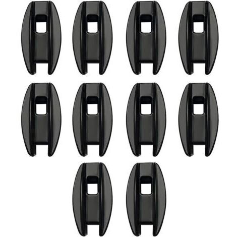 Lot de 10 isolateurs de poteau d'angle, isolateurs de clôture électroniques, isolateurs de clôture électrique résistants aux intempéries et à la pluie pour fil de clôture électrique (noir)