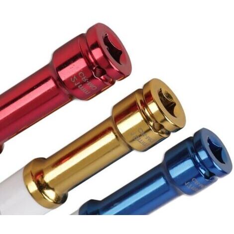 Lot de douilles extra longues et fines pour écrous de roue 1/2", douille profonde pour réparation de pneus de voiture, 17 mm, 19 mm, 21 mm avec Protec (1/5)