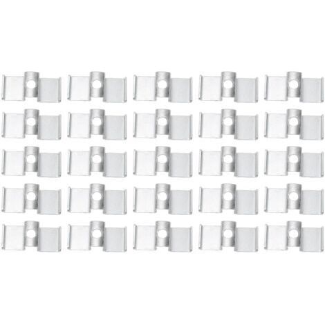 Autres Matériels et Accessoires Ménagers Clamp/Holder de Selle en Acier galvanisé pour le Drainage des Sols Industriels Mezzanines Passerelles Marches d'escalier 25Pcs Pinces à Grille, (1/5)