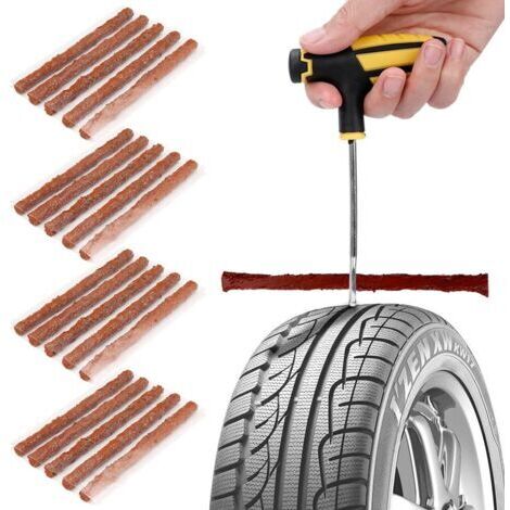 Kit de réparation pneu tubeless 20 pièces - Pneu tubeless route - Réparation pneu extérieur en cas de crevaison - voiture - vélo (1/5)
