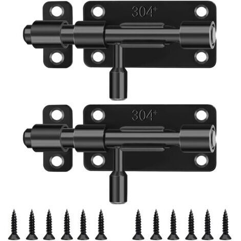 Boulons de porte coulissante anti-corrosion modernes en acier inoxydable pour maisons, bureaux, garages, installation facile, boulon de porte coulissante (1/5)