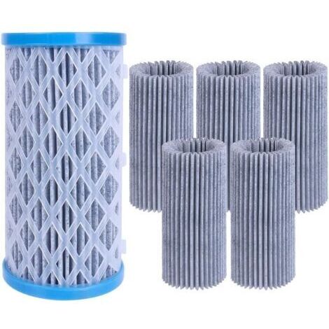 Lot de 5 cartouches filtrantes de type A/C pour piscines hors sol, conçues pour une filtration efficace et une utilisation réutilisable pour soutenir l'entretien de la piscine