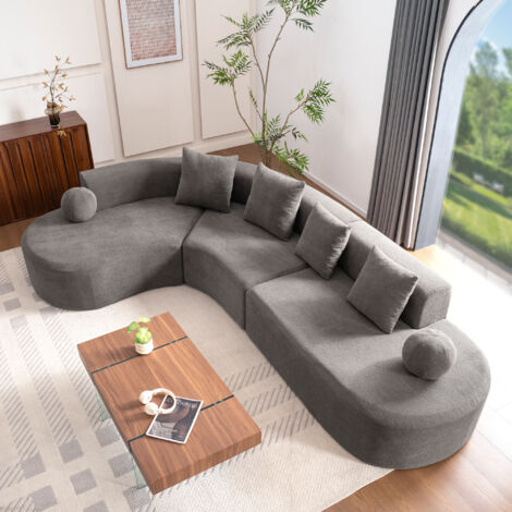 Canapé d'angle moelleux sans structure rigide 327x215 cm (1/5)