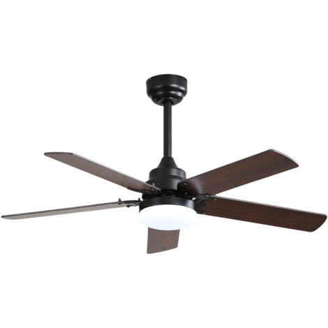 42-Zoll-Deckenventilator mit 18-Watt-LED-Beleuchtung, Fernbedienung, geräuscharmem Gleichstrommotor, Timer und Lichtspeicherfunktion (1/5)