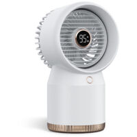 Mini Climatiseur Portable , Ventilateur Silencieux Chambre, Clim Mobile Rechargeable USB Petit Humidificateur Air