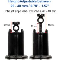 Bouchon Lavabo Universel 40 Mm En Laiton Chromé – Réglable En Hauteur Avec Joint Caoutchouc Anti-Fuite