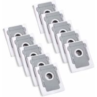 10 Sacs d'aspirateur pour iRobot Roomba i7 i7+ i3 i3+ i4 i4+ i6 i6+ j7 j7+ i8 i8+S9 S9+ E5 E6 E7 Clean Base, Sac à Poussière de Rechange Accessoire pour iRobot Roomba Allen